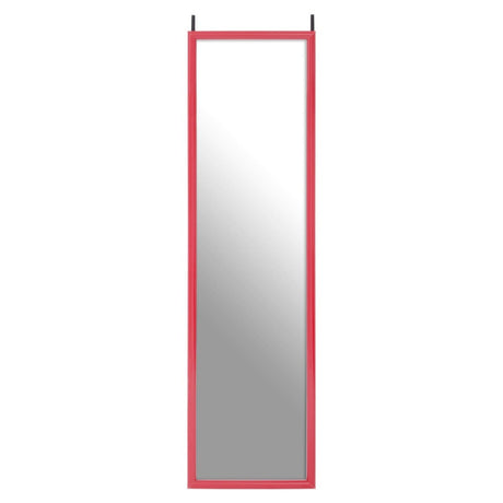 Hot Pink Plastic Frame Over Door Mirror