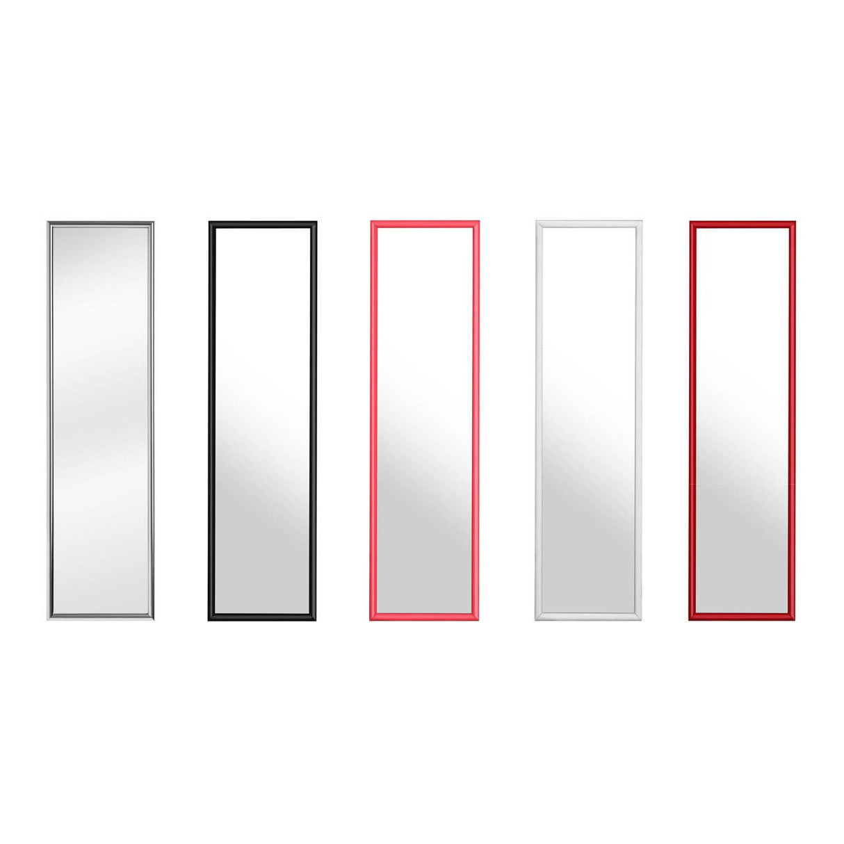 Hot Pink Plastic Frame Over Door Mirror