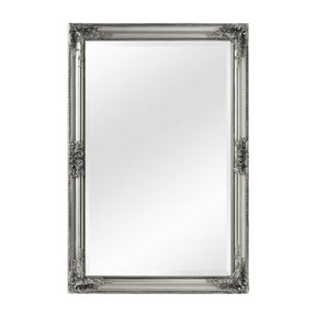 Rustic Vintage Silver Finish Wall Mirror
