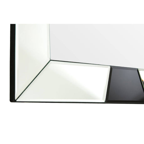 Black Bevelled Border Detail Wall Mirror