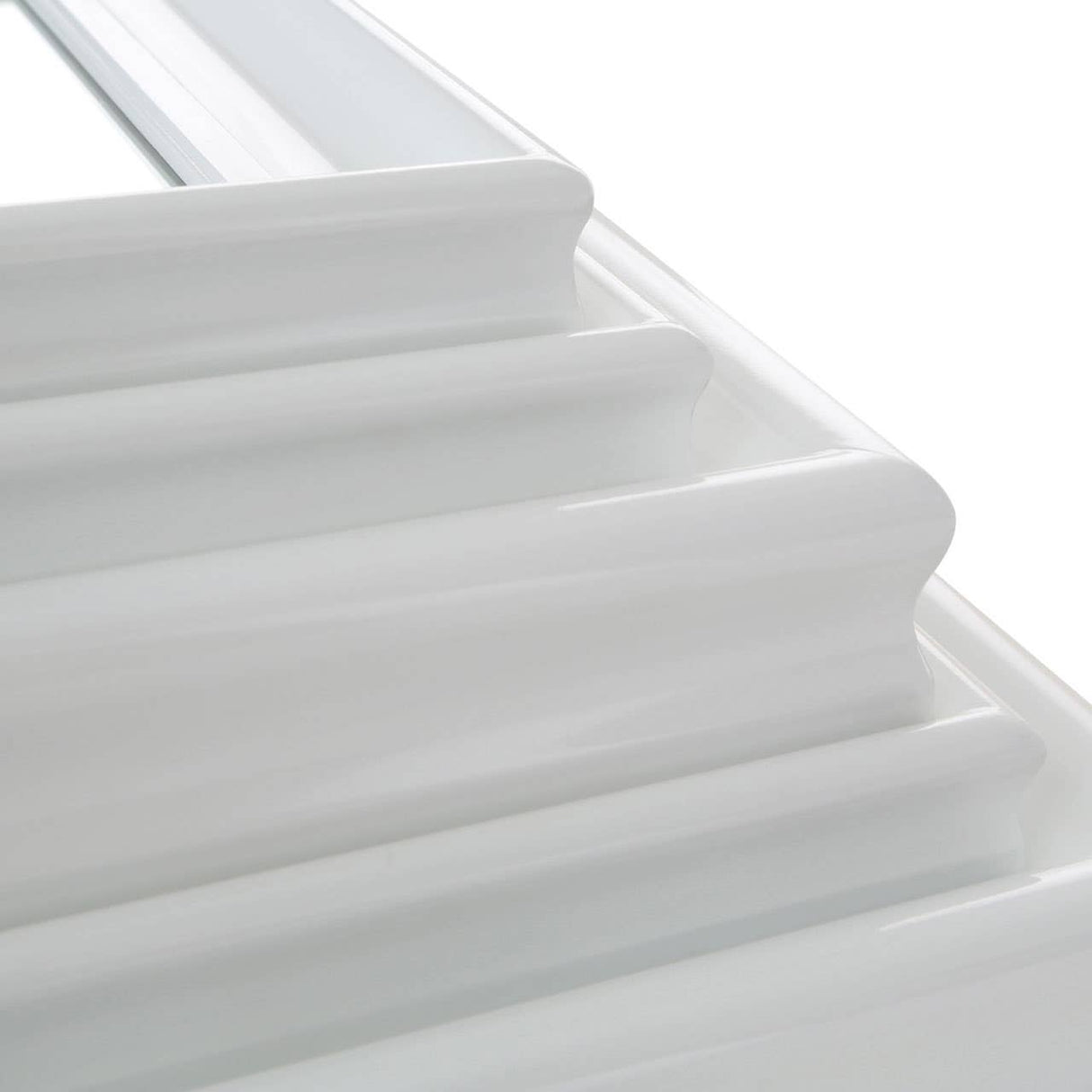 White Frame 5Pc Mirror Set