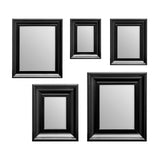 Judkins Black Frame 5 Piece Mirror Set