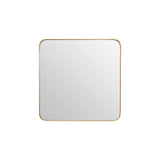 Small Gold Finish Square Wall Mirror