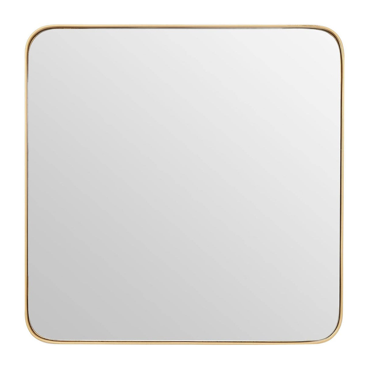 Medium Gold Finish Square Wall Mirror