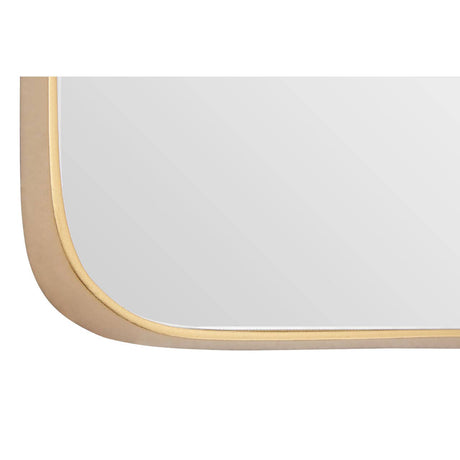 Medium Gold Finish Square Wall Mirror