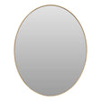 Medium Gold Finish Oval Wall Mirror