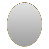 Medium Gold Finish Oval Wall Mirror