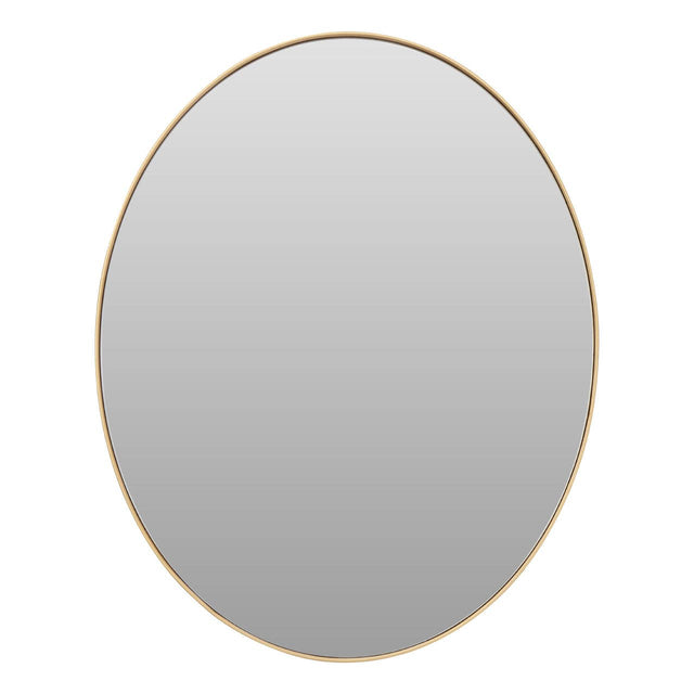 Medium Gold Finish Oval Wall Mirror