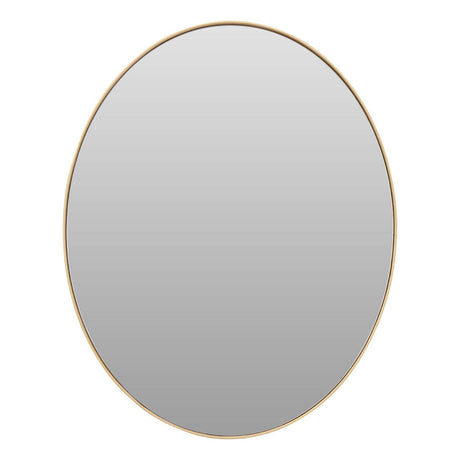 Large Gold Finish Oval Wall Mirror