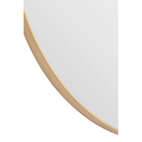 Large Gold Finish Oval Wall Mirror