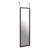 Over Door Grey Plastic Frame Mirror