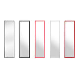 Over Door Grey Plastic Frame Mirror