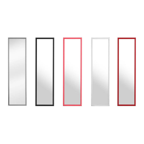 Over Door Grey Plastic Frame Mirror