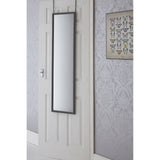 Over Door Grey Plastic Frame Mirror