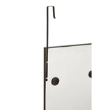 Over Door Grey Plastic Frame Mirror