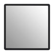 Small Black Wall Mirror with Gold Edge