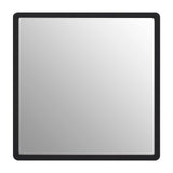 Small Black Wall Mirror with Gold Edge