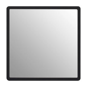 Small Black Wall Mirror with Gold Edge
