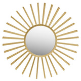 Farran Champagne Gold Sun Wall Mirror