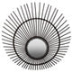 Mataram Black Natural Rattan Wall Mirror