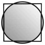 Matera Square Black Wall Mirror