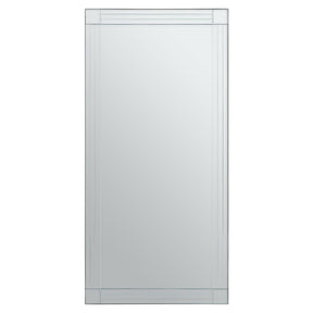 Sana Rectangular Wall Mirror with Linear Detail