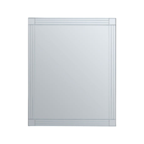 Sana Square Wall Mirror with Linear Detail