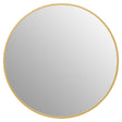 Avento Small Round Gold Wall Mirror