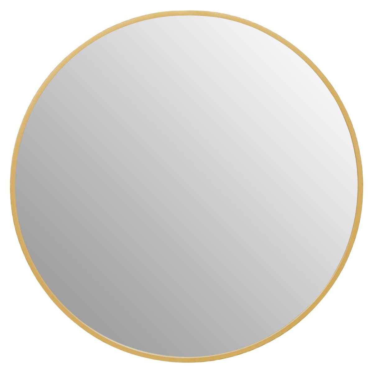 Avento Small Round Gold Wall Mirror
