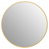 Avento Small Round Gold Wall Mirror