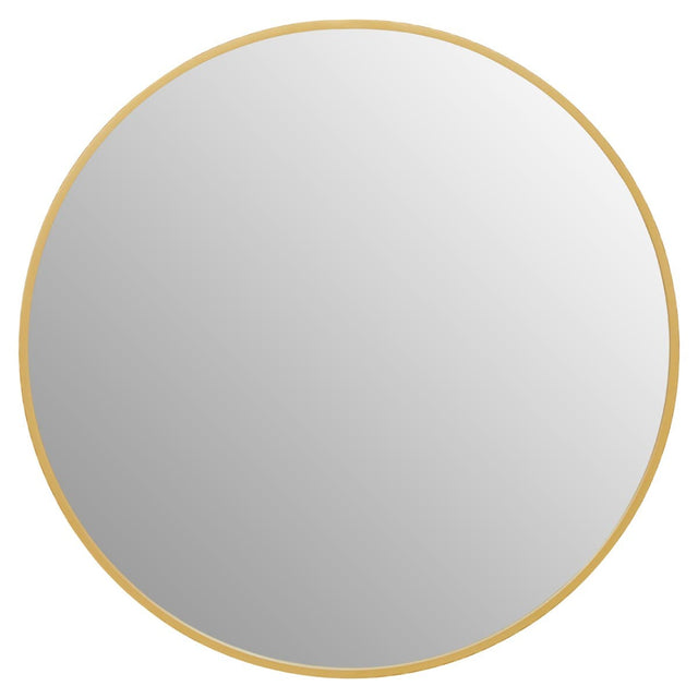 Avento Small Round Gold Wall Mirror