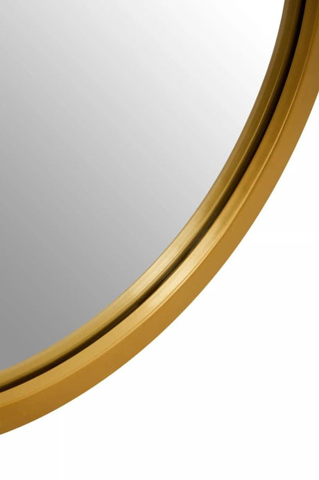 Avento Gold Rounded Edge Wall Mirror