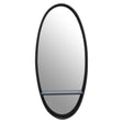 Avento Black Oval Wall Mirror