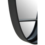 Avento Black Oval Wall Mirror