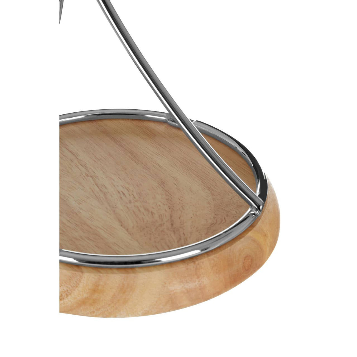 Chrome With Wood Base Banana Hanger