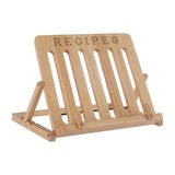 Tropical Hevea Wood Cookbook Stand