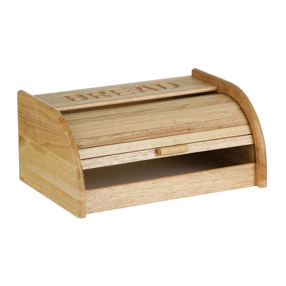 Soka Rubberwood Bread Bin with White Base