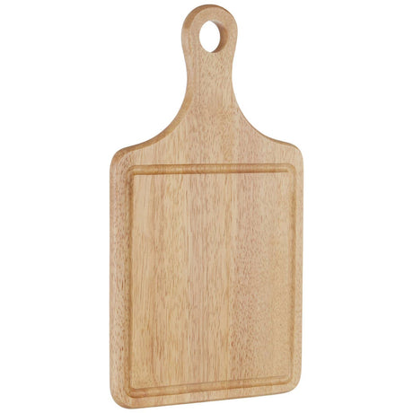 Rubberwood Indented Paddle Chopping Board
