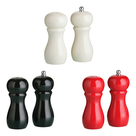 Red High Gloss Salt Shaker And Pepper Set