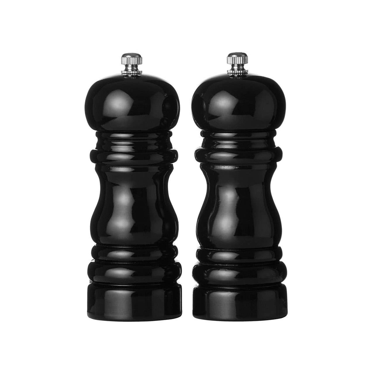 Black High Gloss Salt And Pepper Set