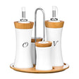 4Pc Tall Condiment Set