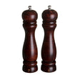 Rubberwood Salt And Pepper Mill Set - 8In