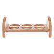 6 Hole Rubberwood Egg Rack