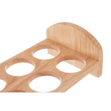 6 Hole Rubberwood Egg Rack