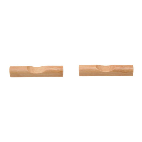 6pc White Ceramic and Wood Sushi Set