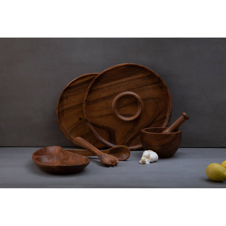 Kora Mortar And Tapered Handle Pestle Set