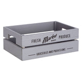 Rustic Provisions Grey Crates - Set Of 3