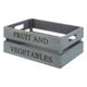 Naresso Grey Wood Fruit and Vegetable Crate