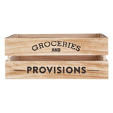 Naresso Natural Wood Groceries and Provisions Crate