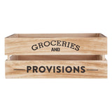 Naresso Natural Wood Groceries and Provisions Crate